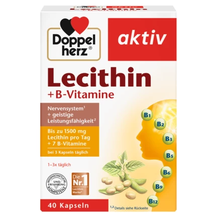 Abbildung der Produktverpackung Doppelherz aktiv Lecithin Frontansicht